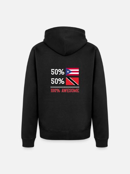 Drapeau de Trinité-et-Tobago - Veste à capuche bio Premium Unisexe - noir