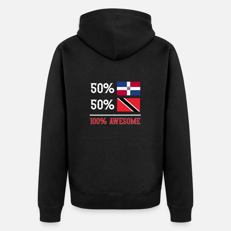 Drapeau de Trinité-et-Tobago - Veste à capuche bio Premium Unisexe - noir