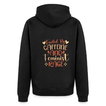 Féminisme Pouvoir des femmes Pro-choix Pro Avortement - Veste à capuche bio Premium Unisexe - noir - Dos - Nico (187cm)