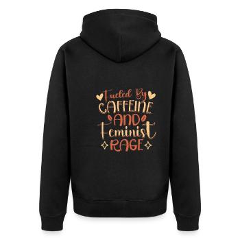 Féminisme Pouvoir des femmes Pro-choix Pro Avortement - Veste à capuche bio Premium Unisexe - noir - Dos - Nico (187cm)