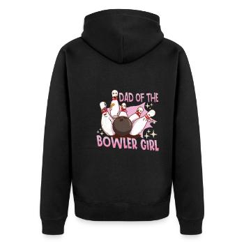 Drôle bowling Team Bowler Strike Idée cadeau - Veste à capuche bio Premium Unisexe - noir - Dos - Nico (187cm)
