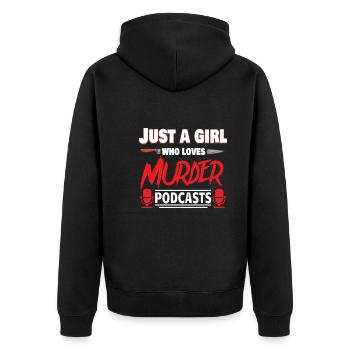 True Crime Murder Spy Crime Intérêt Idée cadeau - Veste à capuche bio Premium Unisexe - noir - Dos - Nico (187cm)