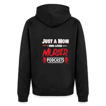 True Crime Murder Spy Crime Intérêt Idée cadeau - Veste à capuche bio Premium Unisexe - noir - Dos - Nico (187cm)