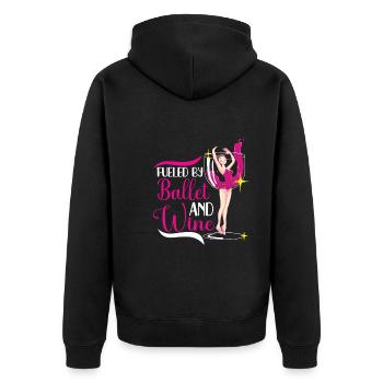 Ballet Ballerine Danse Danse Danse Ballet Cadeau - Veste à capuche bio Premium Unisexe - noir - Dos - Nico (187cm)
