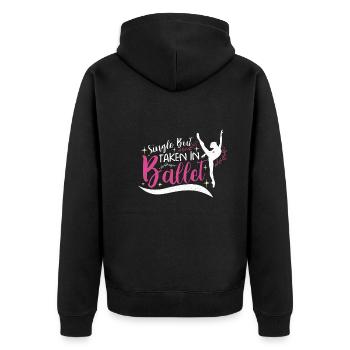 Ballet Ballerina Dance Dancer Dancing Ballet Gift - Unisex Premium Bio Zip Hoodie - Schwarz - Hinten - Nico (187cm)