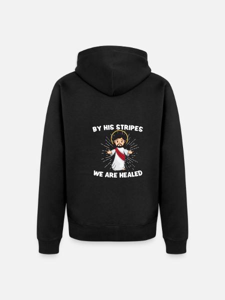 Jésus Christianisme Dieu Prière Pasteur - Veste à capuche bio Premium Unisexe - noir