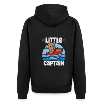 Voilier Voilier Bateau Kid Enfant Yacht Bateau - Veste à capuche bio Premium Unisexe - noir - Dos - Nico (187cm)