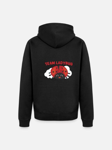 Ladybug Ladybug Entomology Insects - Unisex Premium Organic Zip Hoodie - black