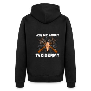 Drôle de taxidermiste taxidermie trophée de chasse - Veste à capuche bio Premium Unisexe - noir - Dos - Nico (187cm)