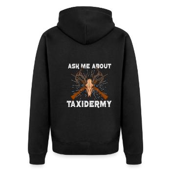 Drôle de taxidermiste taxidermie trophée de chasse - Veste à capuche bio Premium Unisexe - noir - Dos - Nico (187cm)