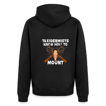 Drôle de taxidermiste taxidermie trophée de chasse - Veste à capuche bio Premium Unisexe - noir - Dos - Nico (187cm)