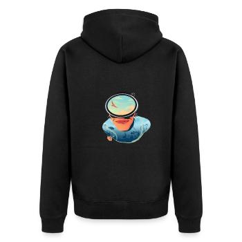 Scuba Diver Scuba Diving Idée cadeau - Veste à capuche bio Premium Unisexe - noir - Dos - Nico (187cm)