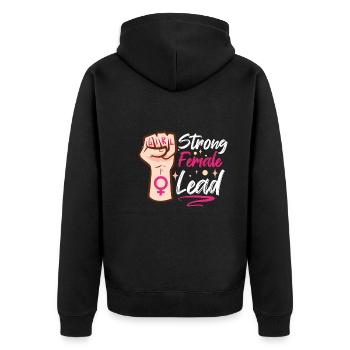 Féminisme féministe Acteur Théâtre Professeur d’art dramatique - Veste à capuche bio Premium Unisexe - noir - Dos - Nico (187cm)