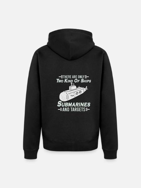 Submariner Definition Submarines Veteran Gift - Unisex Premium Organic Zip Hoodie - black