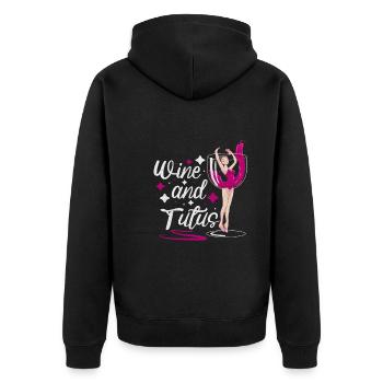 Ballet Ballerine Danse Danse Danse Ballet Cadeau - Veste à capuche bio Premium Unisexe - noir - Dos - Nico (187cm)