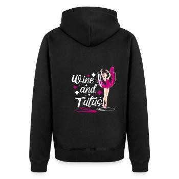 Ballet Ballerine Danse Danse Danse Ballet Cadeau - Veste à capuche bio Premium Unisexe - noir - Dos - Nico (187cm)
