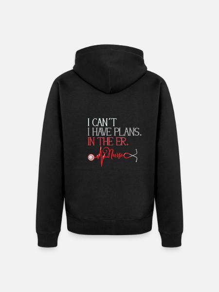 Nurse Nursing Clinic Paramedic - Unisex Premium Organic Zip Hoodie - black