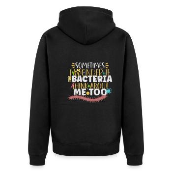 Microbiologiste Laboratoire de microbiologie Staphylocoque Biologie - Veste à capuche bio Premium Unisexe - noir - Dos - Nico (187cm)