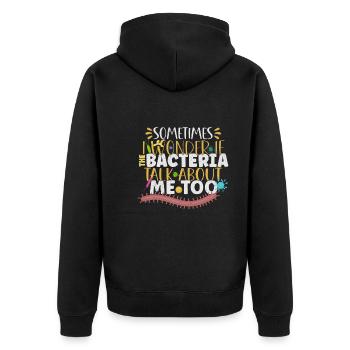 Microbiologiste Laboratoire de microbiologie Staphylocoque Biologie - Veste à capuche bio Premium Unisexe - noir - Dos - Nico (187cm)