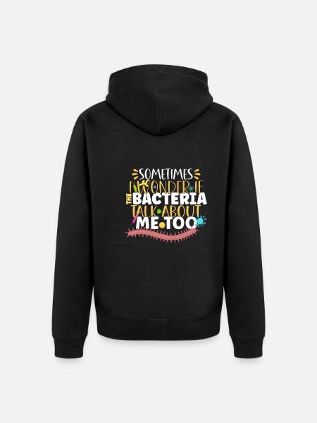 Microbiologist Microbiology Lab Staph Biology - Unisex Premium Organic Zip Hoodie - black