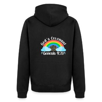 Pansexual Gay Pansexuality Asexual Asexuality - Unisex Premium Organic Zip Hoodie - black - Back - Nico (187cm)