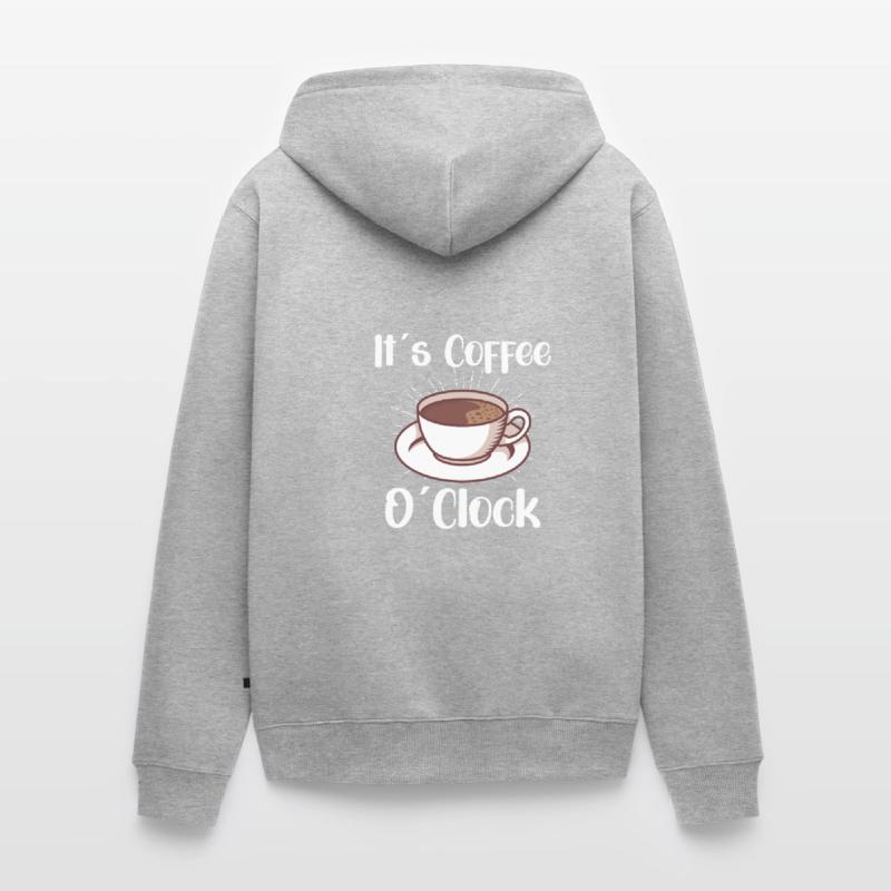 Coffee Lover Caffeine Molecule Java Latte Espresso Unisex Premium Organic Zip Hoodie