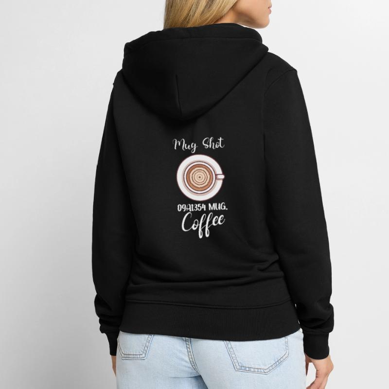 Coffee Lover Caffeine Molecule Java Latte Espresso Unisex Premium Organic Zip Hoodie