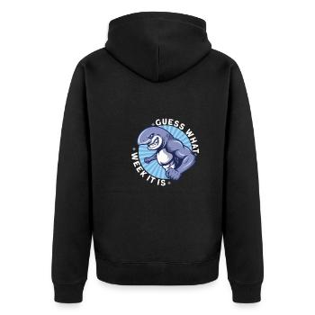 Shark Ocean Predator Scuba Diver Plongée - Veste à capuche bio Premium Unisexe - noir - Dos - Nico (187cm)
