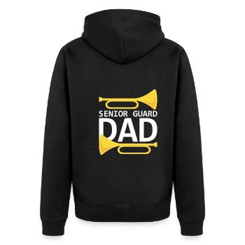 Marching Band Clarinetist School Rehearsal Music - Unisex Premium Organic Zip Hoodie - black - Back - Nico (187cm)