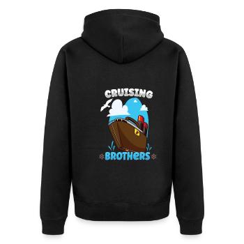 Bateau de navigation Capitaine Navire de croisière - Veste à capuche bio Premium Unisexe - noir - Dos - Nico (187cm)