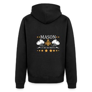 Théories du complot Théoriciens du complot - Veste à capuche bio Premium Unisexe - noir - Dos - Nico (187cm)