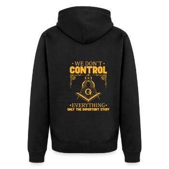 Théories du complot Théoriciens du complot - Veste à capuche bio Premium Unisexe - noir - Dos - Nico (187cm)