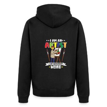 Artiste Peinture Peintre Art Couleur Art Professeur - Veste à capuche bio Premium Unisexe - noir - Dos - Nico (187cm)