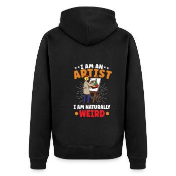 Artiste Peinture Peintre Art Couleur Art Professeur - Veste à capuche bio Premium Unisexe - noir - Dos - Nico (187cm)