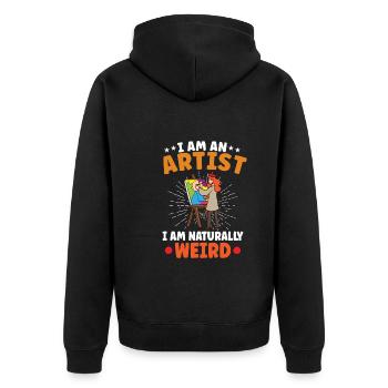Artiste Peinture Peintre Art Couleur Art Professeur - Veste à capuche bio Premium Unisexe - noir - Dos - Nico (187cm)