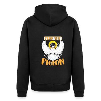 Pigeon Pigeon Racing Colombophile Pigeonnier Gardien de pigeons - Veste à capuche bio Premium Unisexe - noir - Dos - Nico (187cm)