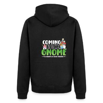 Gnomes de jardin Gnome Amant Drôle de Gnome Jardinage - Veste à capuche bio Premium Unisexe - noir - Dos - Nico (187cm)