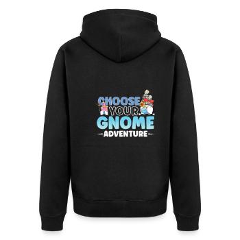 Gnomes de jardin Gnome Amant Drôle de Gnome Jardinage - Veste à capuche bio Premium Unisexe - noir - Dos - Nico (187cm)
