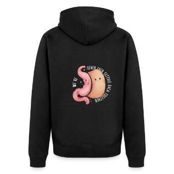 Gastrectomie à la manche Gastrectomie à la manche - Veste à capuche bio Premium Unisexe - noir - Dos - Nico (187cm)