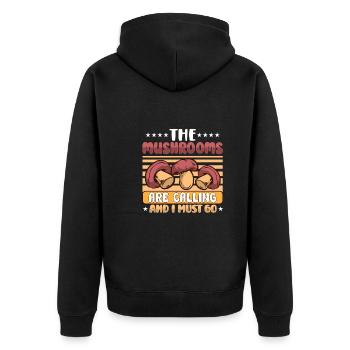 Morels Mushroom Picker Mushroom Farmer Mushroom - Veste à capuche bio Premium Unisexe - noir - Dos - Nico (187cm)