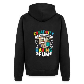 Artiste Peinture Peintre Art Couleur Art Professeur - Veste à capuche bio Premium Unisexe - noir - Dos - Nico (187cm)