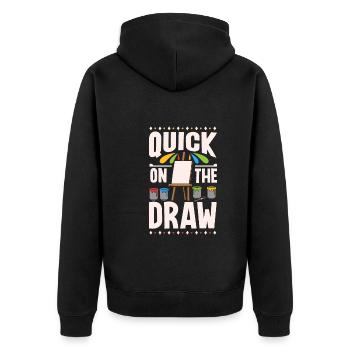 Artiste Peinture Peintre Art Couleur Art Professeur - Veste à capuche bio Premium Unisexe - noir - Dos - Nico (187cm)