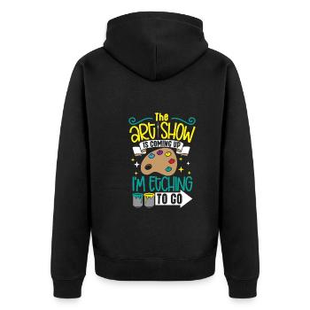 Artiste Peinture Peintre Art Couleur Art Professeur - Veste à capuche bio Premium Unisexe - noir - Dos - Nico (187cm)