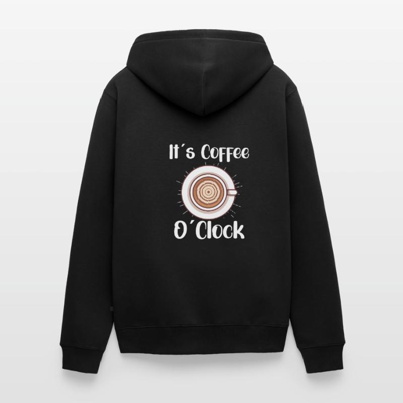 Amateur de café Caféine Molecule Java Latte Espresso Veste à capuche bio Premium Unisexe