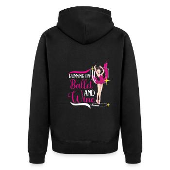 Ballet Ballerine Danse Danseuse Danse Ballet Cadeau - Veste à capuche bio Premium Unisexe - noir - Dos - Nico (187cm)