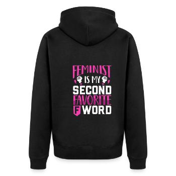 Feminism Women's Power Pro-choice Pro Abortion - Unisex Premium Organic Zip Hoodie - black - Back - Nico (187cm)