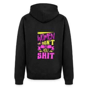 Féminisme Le pouvoir des femmes pro-choix Pro Avortement - Veste à capuche bio Premium Unisexe - noir - Dos - Nico (187cm)