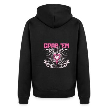 Féminisme Le pouvoir des femmes pro-choix Pro Avortement - Veste à capuche bio Premium Unisexe - noir - Dos - Nico (187cm)