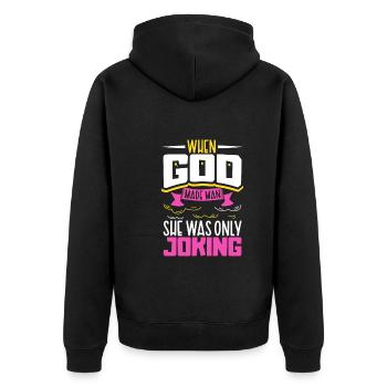 Feminism Women's Power Pro-choice Pro Abortion - Unisex Premium Organic Zip Hoodie - black - Back - Nico (187cm)