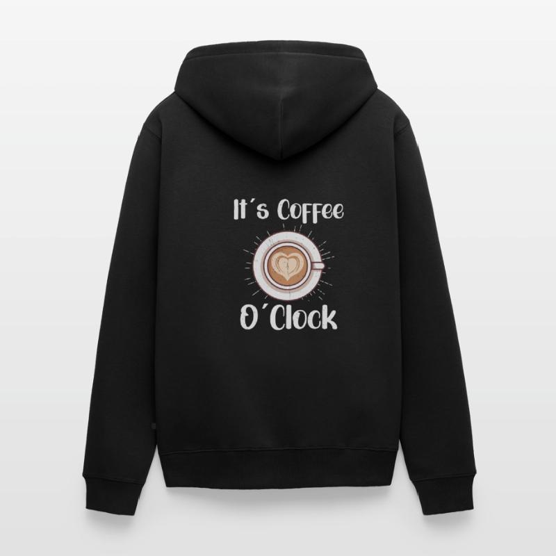 Amateur de café Caféine Molecule Java Latte Espresso Veste à capuche bio Premium Unisexe